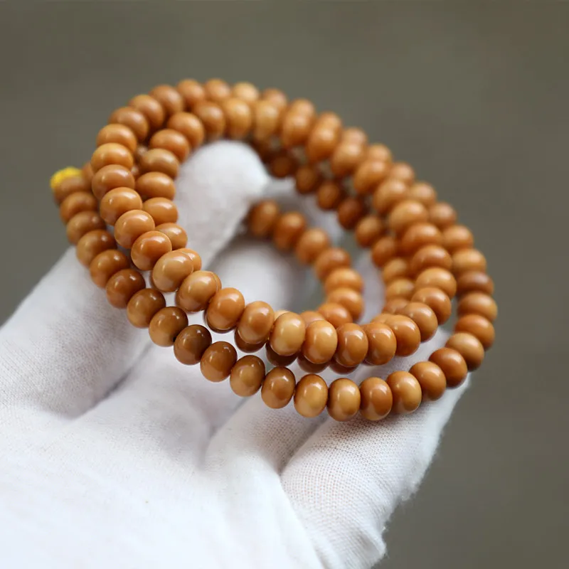 8*6 Bead Yellow Chen Material Dragon Ridge Multi-Strand , Women'S Bodhi Seed Bracelet Wearing And Appreciating