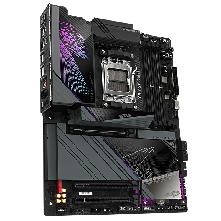 New  X870E AORUS MASTER Gaming Motherboard with AMD AM5 socket supports AMD 9000/8000/7000 series CPU and 4*DDR5 memory image 3