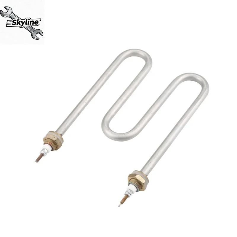 2000W 220V W-type Electric Heat Pipe - Stainless Steel Water Heater Tubular Element for Noodle Pot Cooking Machine