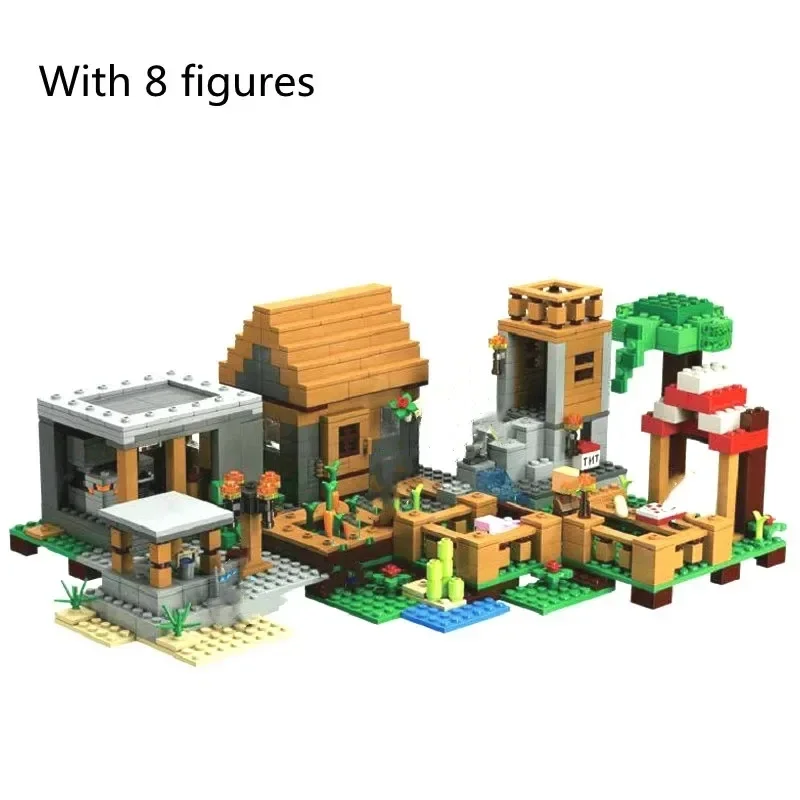 1315pcs The Village Special Edition Building Blocks With Steve Action Figures Compatible My World Set Toy 21138