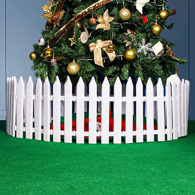 

2025One pack Plastic Fence Courtyard Indoor Garden Fence Kindergarten Flower Garden Vegetable Small Fence Christmas Decoration