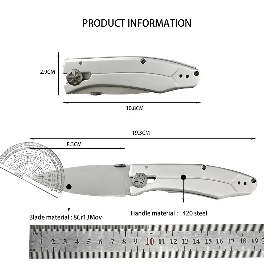 KS 3440 Ball Bearing Assisted Pocket Knife Sharp 8Cr13Mov Blade 420 Steel Handle Outdoor Hunting EDC Utility Camping Tool