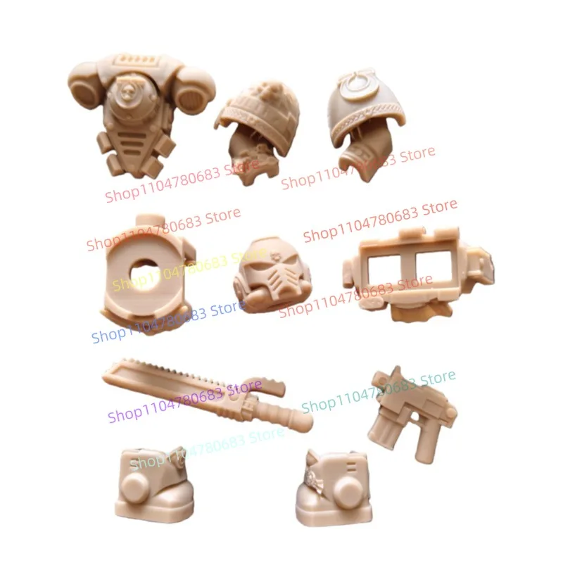 

Строительные блоки MOC, мини-фигурка серого воина, сборная модель, дисплей, аниме, игровой декор, игрушка, праздничный подарок, коллекционная