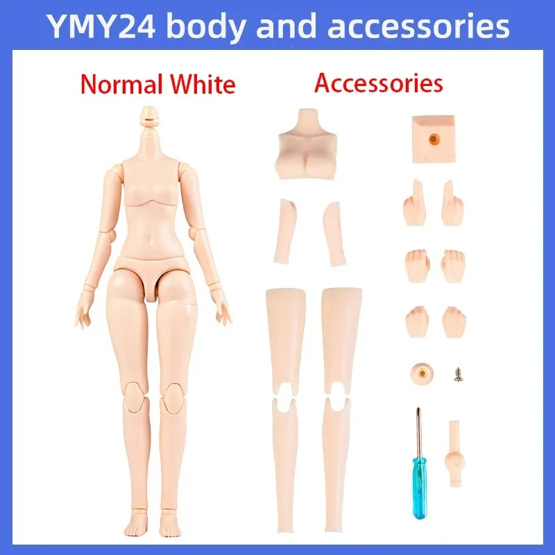 20Cm 21Cm Ymy 22 24 Lichaam Beweegbare Gewrichtsvervanging Accessoires Hand Meisje Boy Body Voor Ob22 Ob24, Gsc, Blythe, 1/6 Bjd Pop