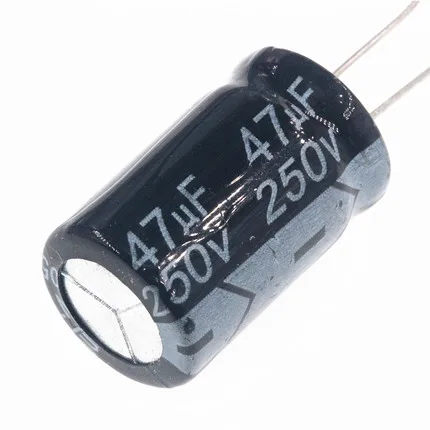 50pcs/lot   original   47UF 250V 13X21mm Electrolytic Capacitor 250V 47UF 13*21mm Aluminum Electrol