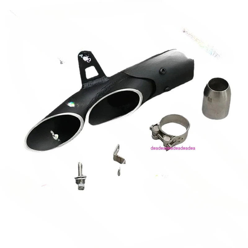 R6 modification dual outlet straight exhaust TOCE R6 motorcycle specific dual nozzle