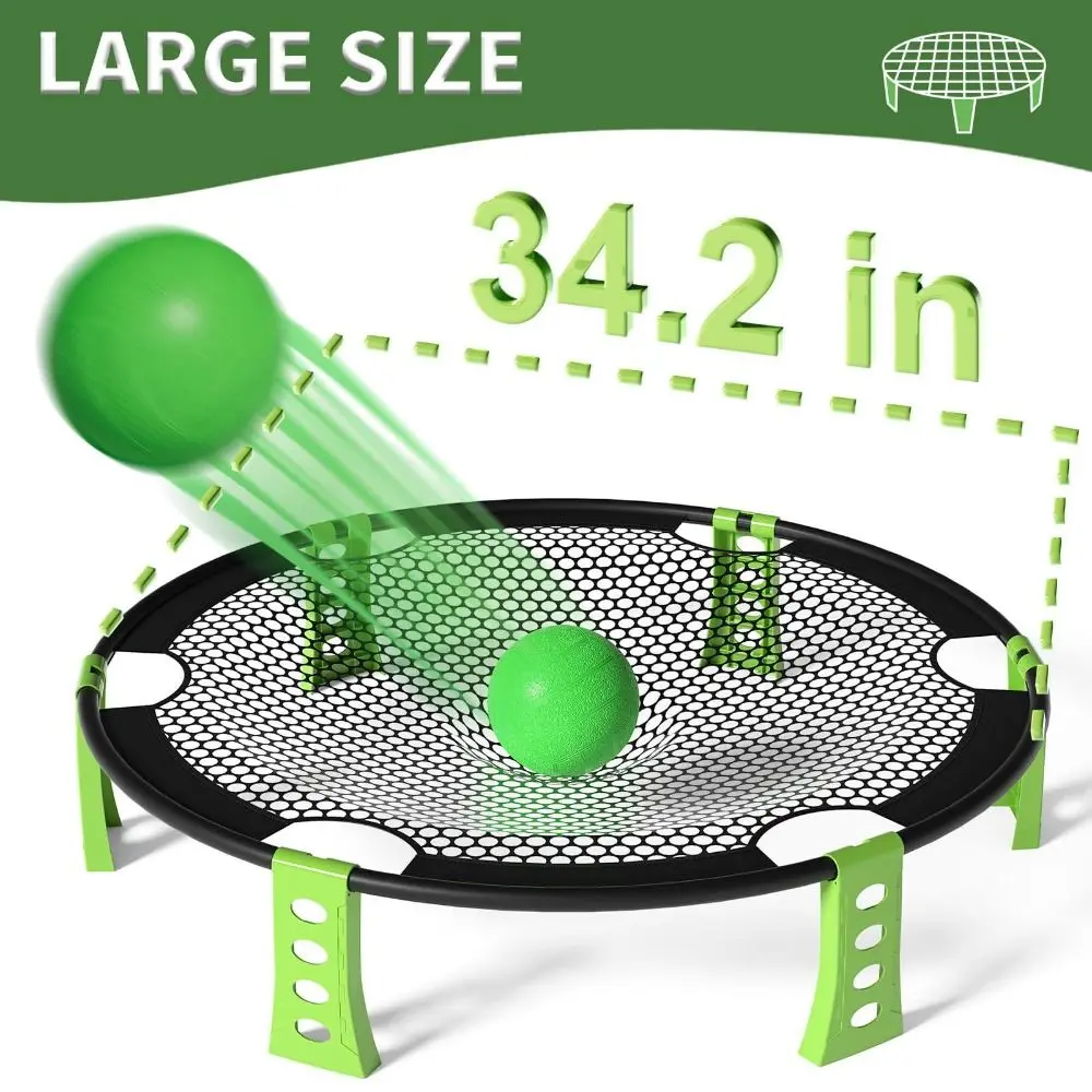 High Quality Fitness Equipment Net Beach Ball Game Set 2 Balls Green Beach Volleyball PVC Mini Beach Volleyball for Kids