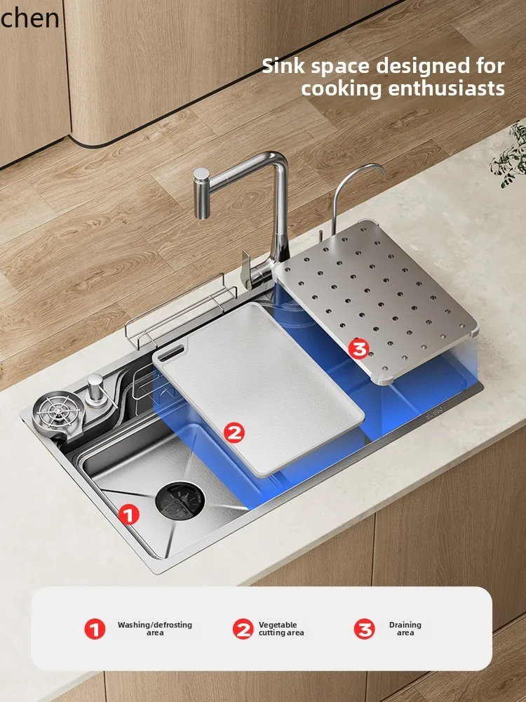 

QZT Large Single Bowl Uncoated Stainless Steel Sink Kitchen Dishwashing Basin