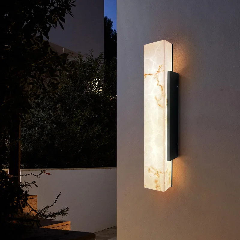 

Nordic Waterproof Stainless Steel Resin LED Decoration Home Wall Lamp For Bedroom Villa Dining Room Lighting Fixtures