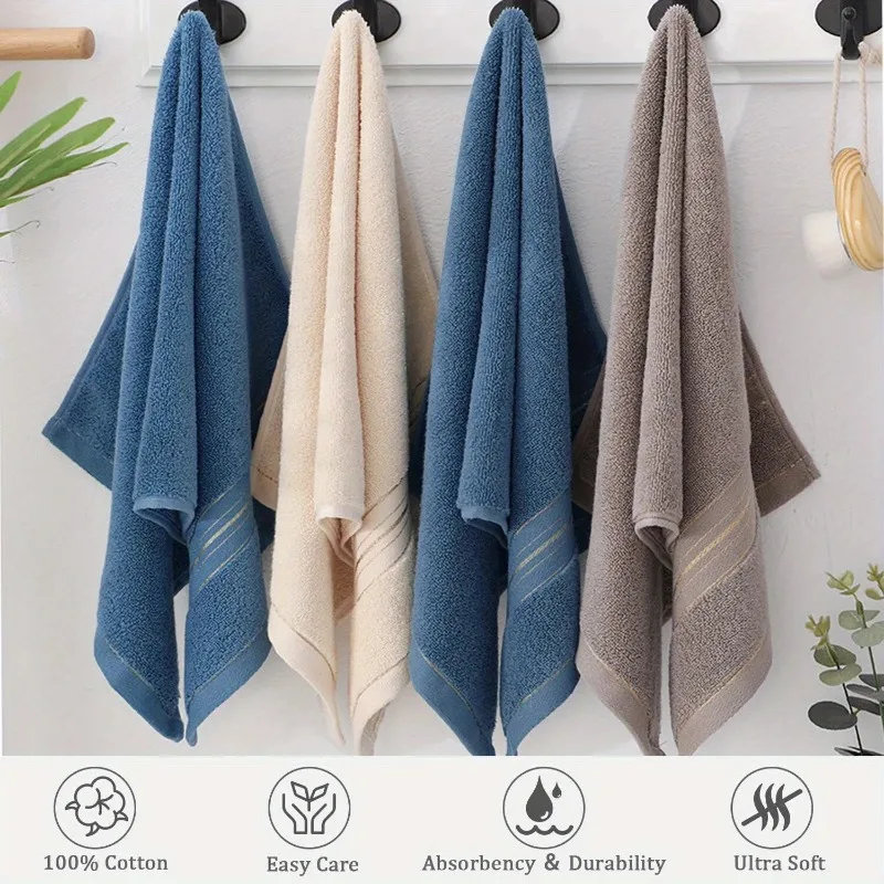 100% Pure Cotton Bath Towel, Soft Absorbent Quick Dry Bathroom Towel, Multi-Purpose Large Shower Towel for Home