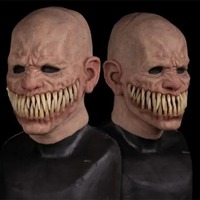 Horror Stalker Clown Mask Halloween Party Cosplay Creepy Monster Big Mouth Teeth Latex Masks Halloween Party Scary Costume Props