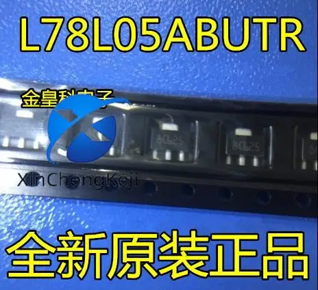 

20pcs original new L78L05ABUTR 78L05 SOT89 linear voltage stabilization 5V silk screen 8C