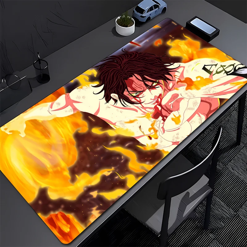 

ONE PIECE Portgas D Ace Gaming Mouse Pad Accessories Office Gamer Keyboard Desk Mat NonSlip Laptop ground mat PC Large Mousepad