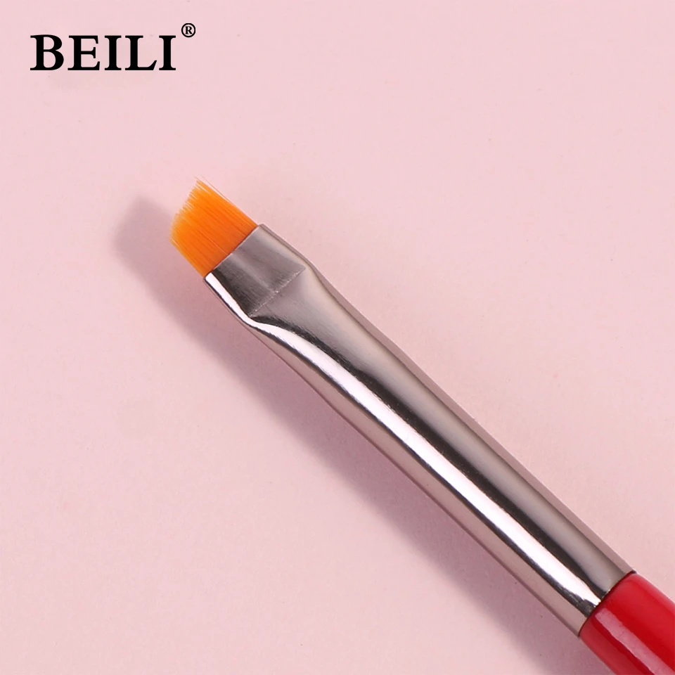 BEILI 1pcs pennelli per trucco professionale pennello per Eyeliner fondotinta per sopracciglia pennello per sfumare ombretto pennelli per trucco evidenziatore