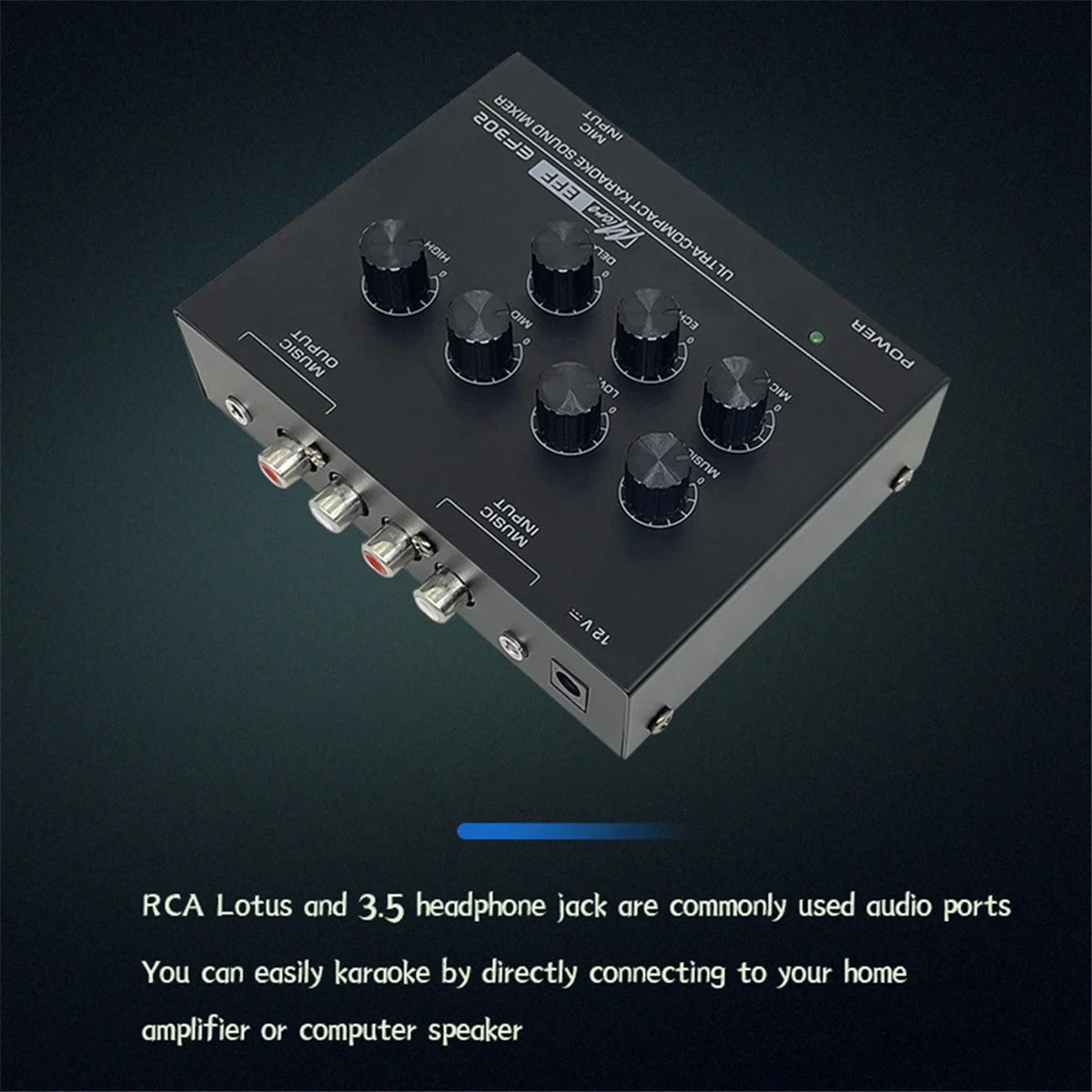 ABDX-EF302 Sound Mixing Console USB Audio Mixer Microfoon Opname Effecten Audio Mixer US