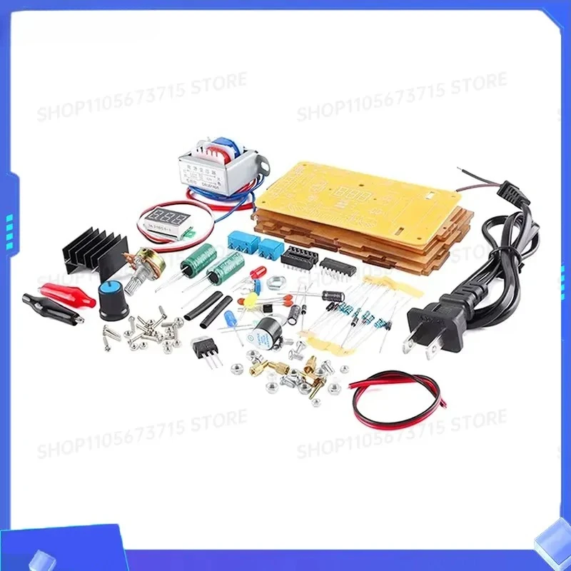 for LM317 Adjustable Voltage Regulated Power Supply DIY Kit AC 220V to DC 1.25-12V Stabilized Power Supply for Laboratory