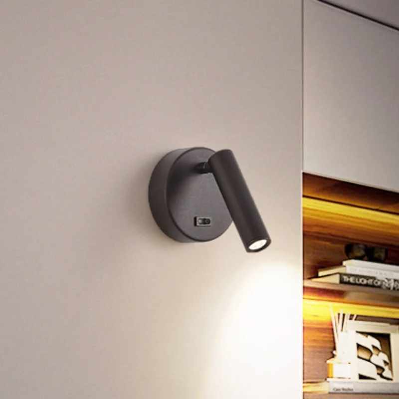 ベッドサイドウォールランプ-led-寝室の壁取り付け用燭台-読書ランプ-階段ランプ-スポットライト-回転可能-バルコニーウォールライト-屋内-目の保護