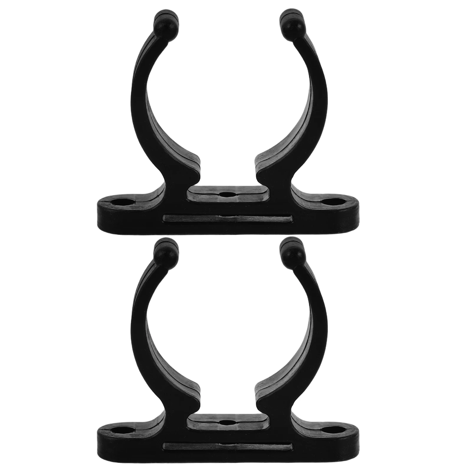 

2Pcs 1.5Inch Black Nylon Boat Clamp Pipe Yacht Clip Fastener Ladder Clips Deck Accessories