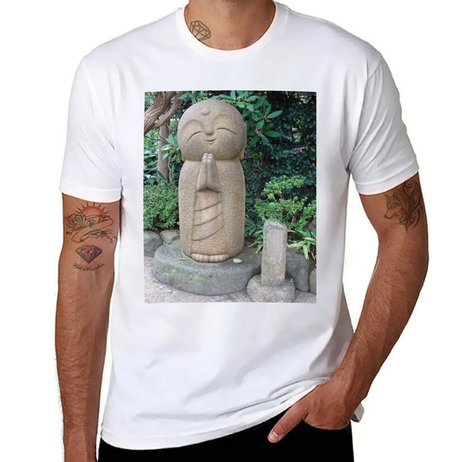 

Happy Jizo T-Shirt t shirts for man slim fit t shirt for man 100 percent cotton T-Shirt