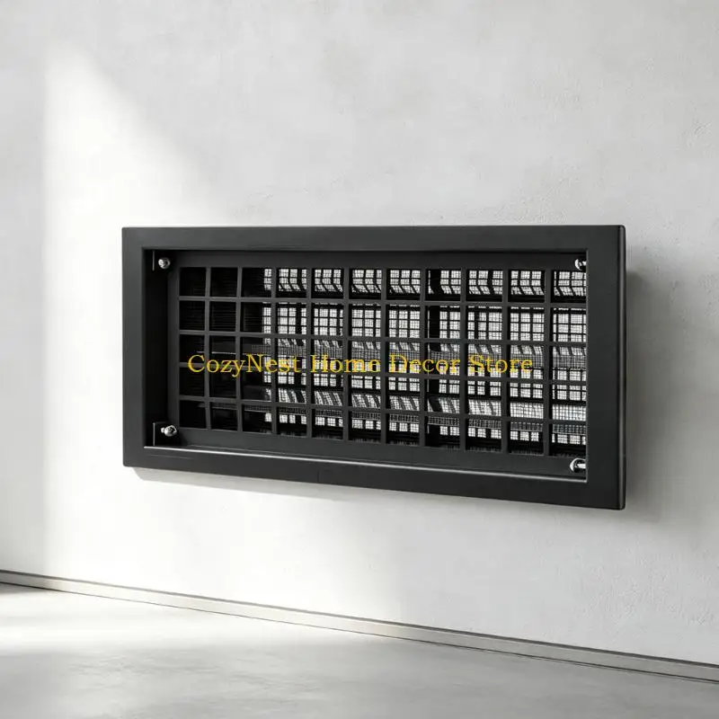 92MF Replacement Wall Air Grille with Aluminum Parts for Crawl Space, Mechanical Temperature Response and Corner-Screw