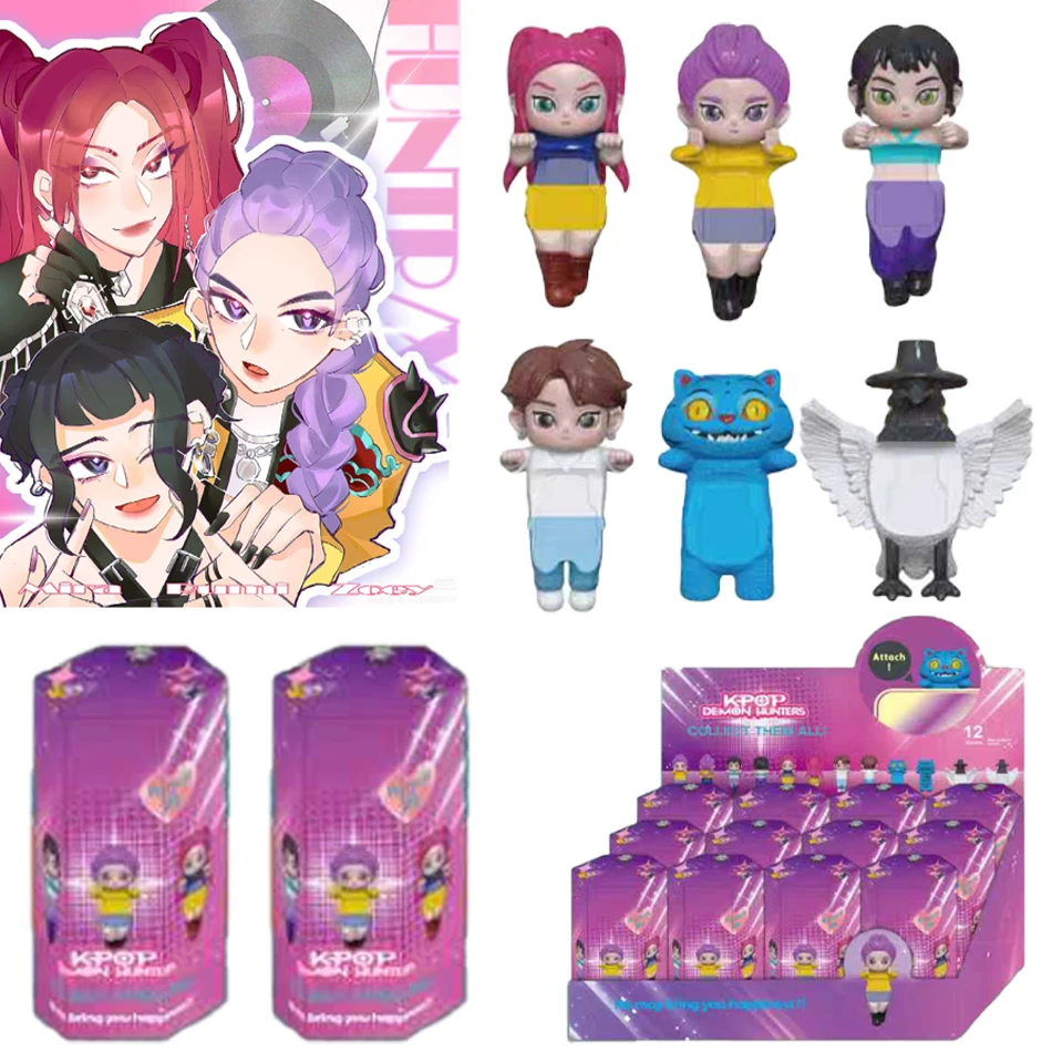 Nowa figurka Kpop Demon Hunters, postacie z kreskówki, myśliwcy Tygrys Rumi/Mira/Zoey, figurka akcji, model dekoracyjny na biurko z PVC, zabawka, prezent dla dzieci