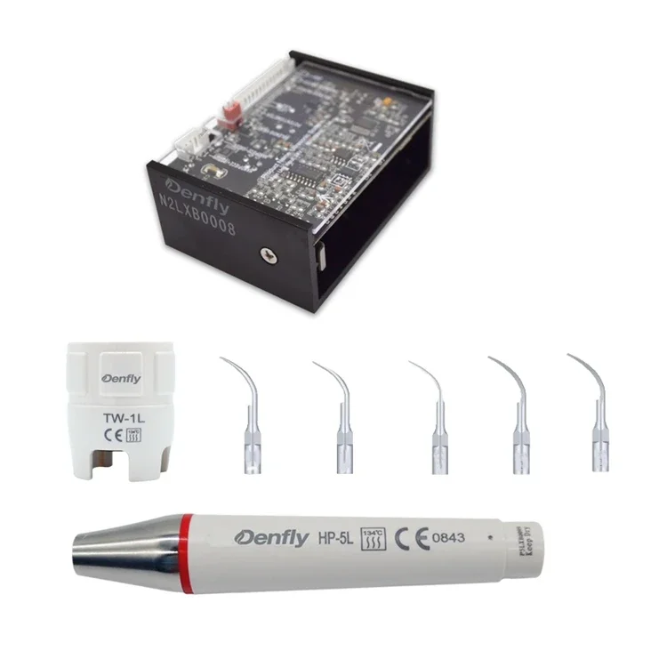 SM-N2L Built-in Led Piezo Cavitron -ss - Scaler Machine Portable with Scaler Tips and Handpiece