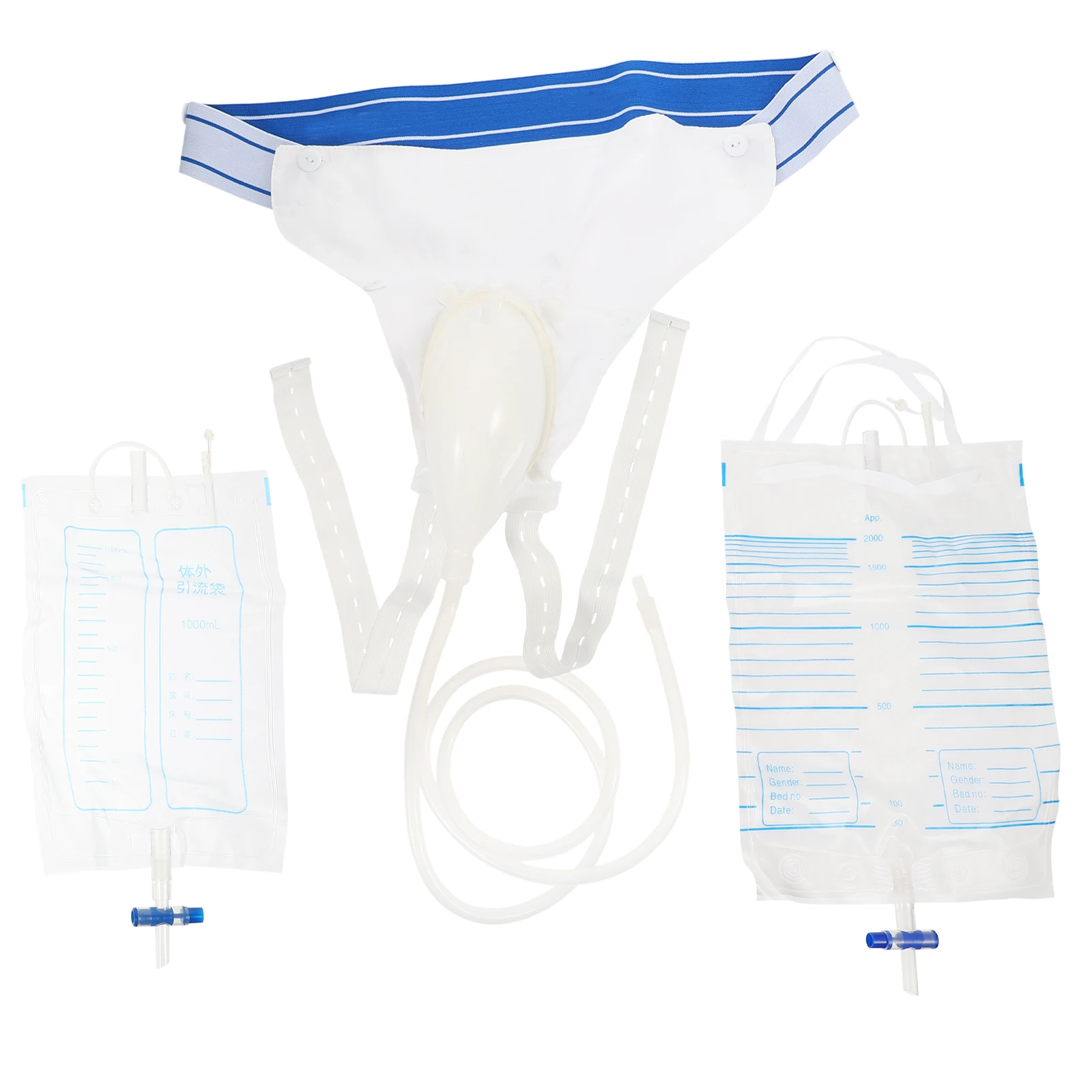

Silicone Urine Collect Kit for Men Elderly Durable Smooth Pee Bag Catheter Long Term Use Patient Supplies Men Urine Bag