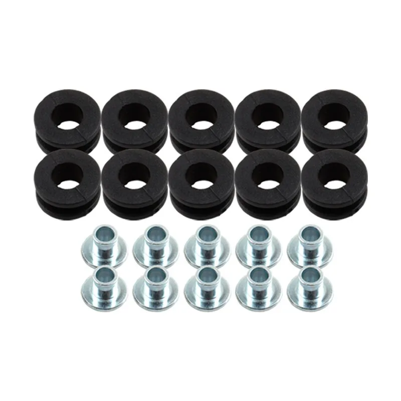 

10pcs Complete Rubber Gasket Kit for Kawasaki All in One Solution for Shock Absorption, Vibration Damping