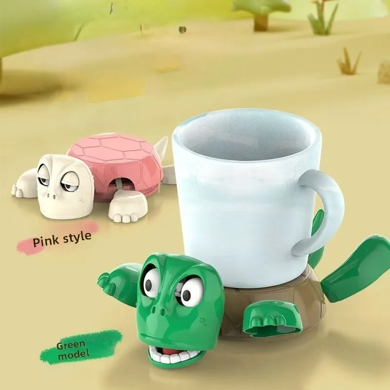 

Internet Celebrity New Product Cute and Funny Sound Version Screaming Scary Turtle Coaster Fun Staring Bastard Coaster