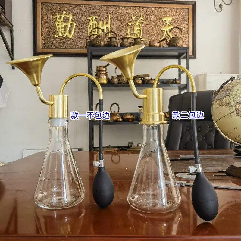 Glass Fragrance Bottle Spa Spa Funnel Device Brass Instrument Liquor Essential Oil PerfumeCoffee