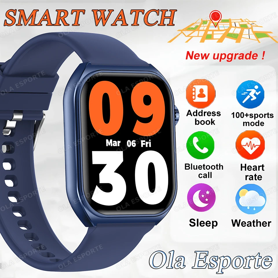 

Новинка 2024 года, умные часы, Bluetooth-вызовы, мониторинг сердечного ритма, спортивные часы для здоровья, IP67, водонепроницаемые, для мужчин и женщин, умные часы, праздничные подарки