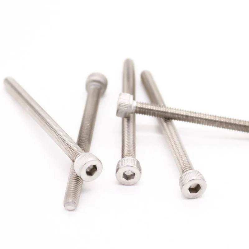 1/5/10pcs Fine Thread M3 M4 M5 M6 M8 M10 M12 DIN912 304 A2-70 Stainless Steel Allen Hexagon Hex Socket Cap Head Bolt Screw