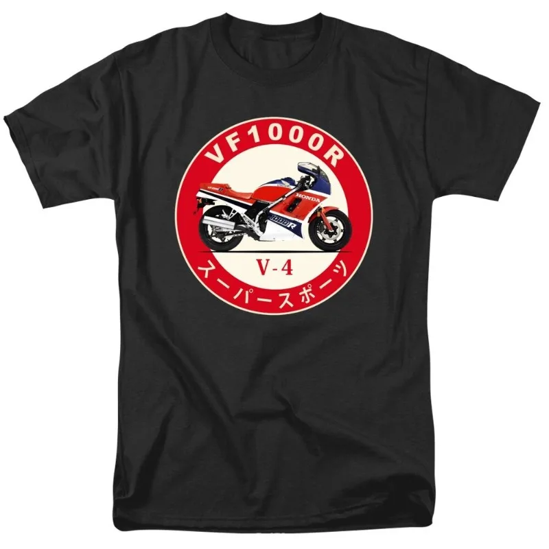 

Honda Men's and Women's T-shirts Summer New VF1000R Racing Motorcycle Riding Off-road Enthusiasts Short-sleeved Retro Top