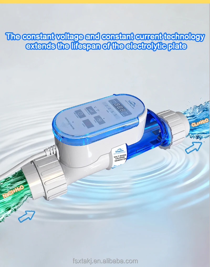 High quality 15G\ 20G\ 25G\ 30G\ 40G\ 50G salt chlorine generator intelligent WiFi APP control OTA upgrade swimming pool salt 5