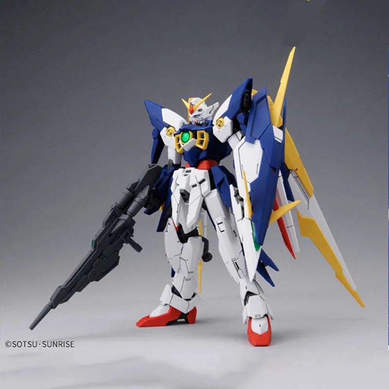 Bandai Figure Gundam Model Kit Anime Figures MG 1/100 Fenice Rinascita Alba Mobile Suit Gunpla Action Figure Toys For Boys Gifts