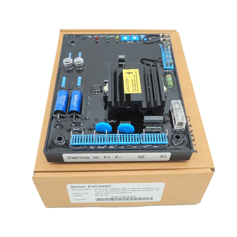 Peças do gerador diesel, placa reguladora de tensão, regulador automático de tensão, placa reguladora de tensão AVR EVC600C