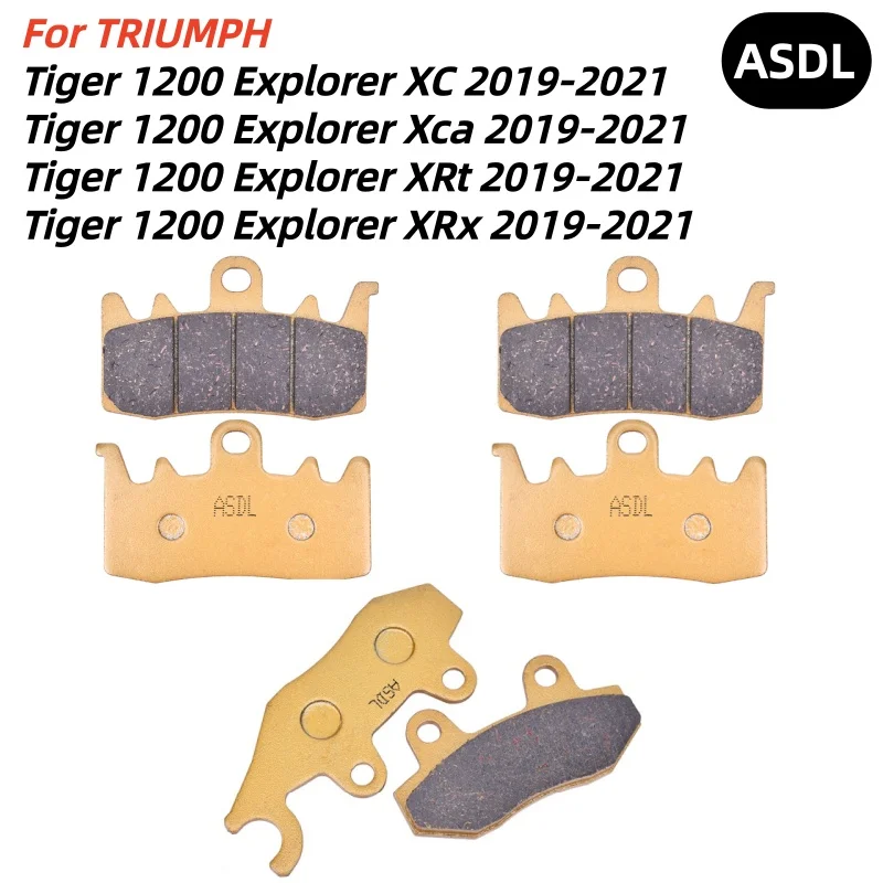 Motorcycle Front Rear Brake Pads Kit For TRIUMPH Tiger 1200 Explorer XC XCA Xca XRT XRt XRX XRx 2019-2021