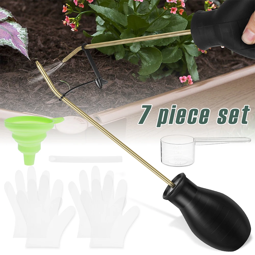 

Diatomaceous Powder Duster Stable Handheld Powder Applicator Dispenser Folding Bulb Duster Sprayer Insect Duster Garden Supplies