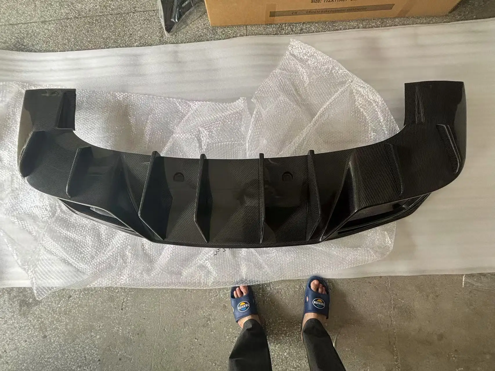 Per Chevy Chevrolet Camaro ZL1 2016 2017 2018 2019 vera fibra di carbonio paraurti posteriore tronco diffusore Spoiler copertura del corpo Kit