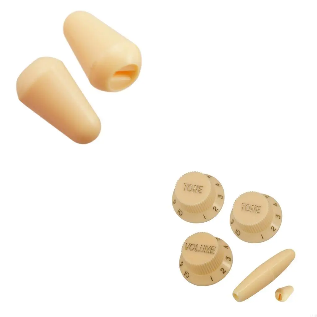 

Набор ручек для электрогитары, сменные ручки, ручки регулировки громкости и тона, пластиковая текстура, идеально подходит для и