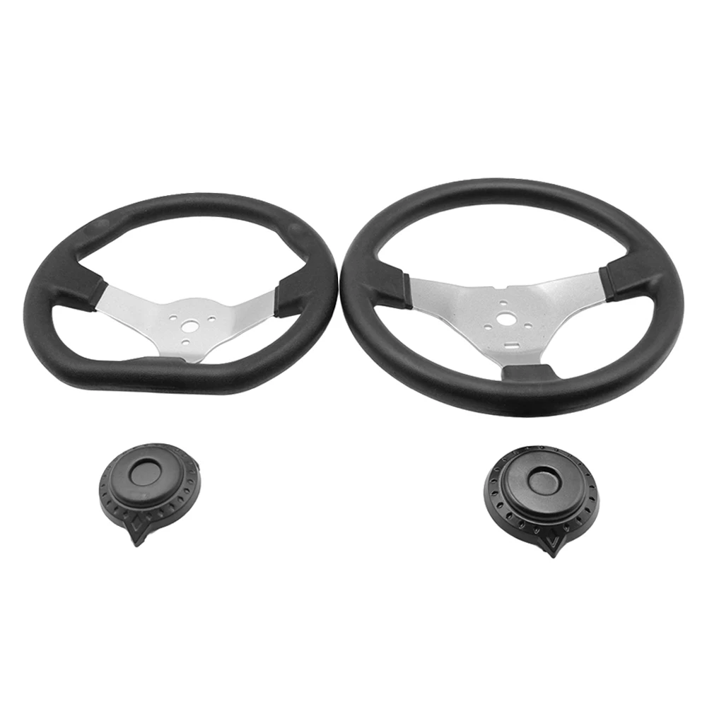 

300mm/11.8" 270mm/10.6" Steering Wheel With Cap Assy Fit For DIY China Go Kart Buggy Karting ATV UTV Quad Bike Parts