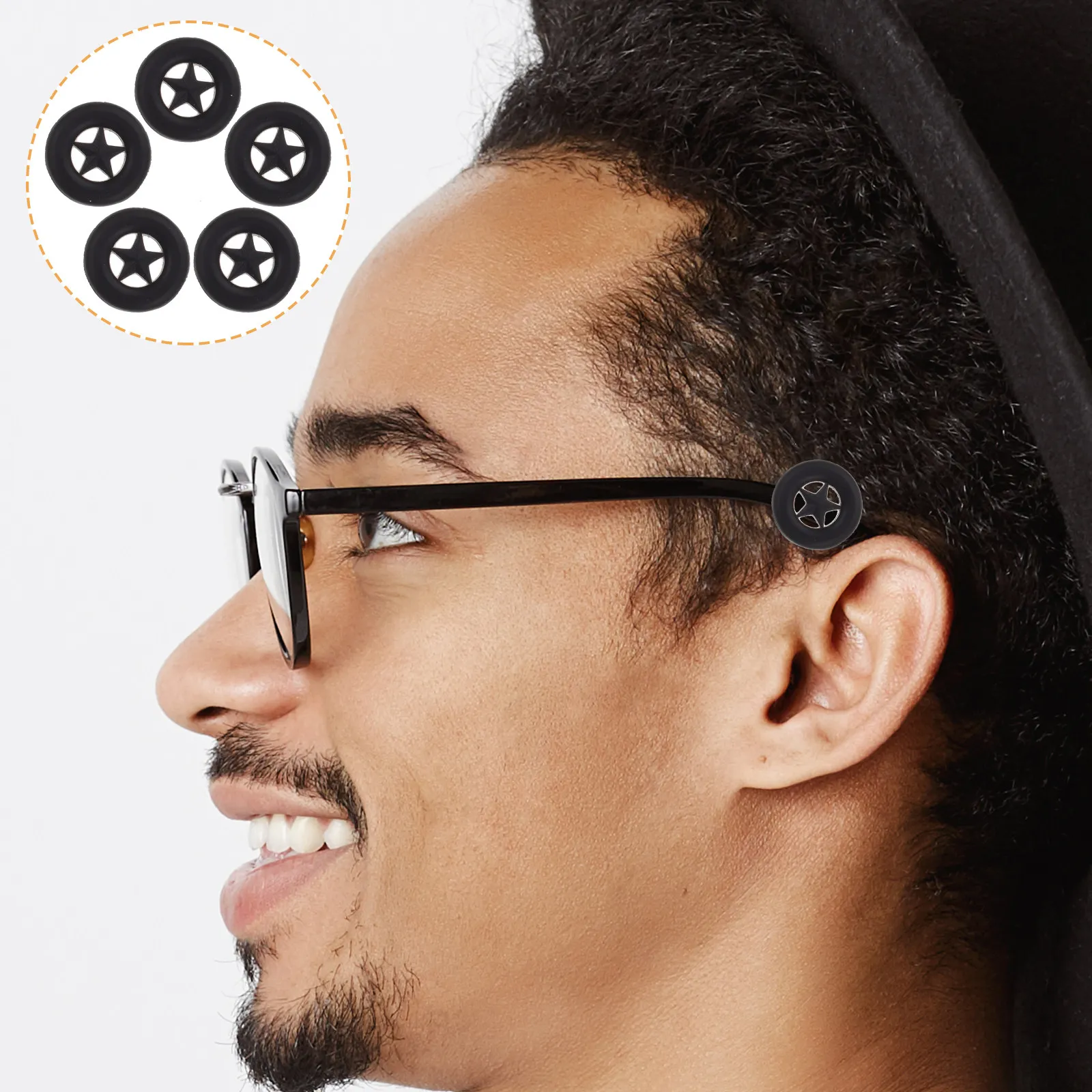 

20Pairs Eyeglass Ear Hooks Non-Skid Silicone Glasses Grips for Behind Ears Comfortable Lightweight Eyeglasses Accessories