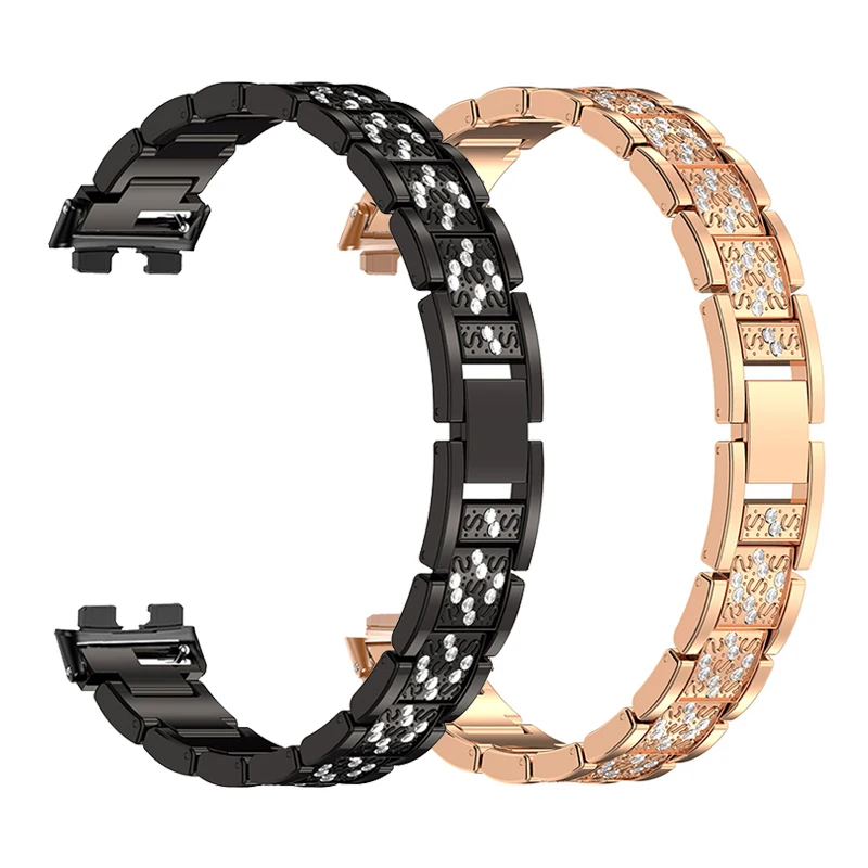 pulseira-de-diamante-para-honor-band-10-pulseira-para-honor-band-9-pulseira-de-metal-correas-para-honor-band-10-pulseira-de-aco-inoxidavel