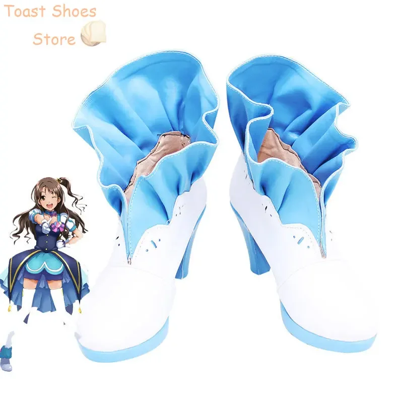 

Honda Mio Honda Mio Shimamura Uzuki Обувь для косплея Обувь из искусственной кожи Хэллоуин Карнавальные ботинки Косплей Опора Костюм Опора