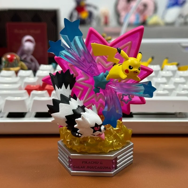 Re-Ment Pokemon Neon Party Pokemon Rement Box Egg Table Ornament Blind Box Christmas Birthday Gift Toy