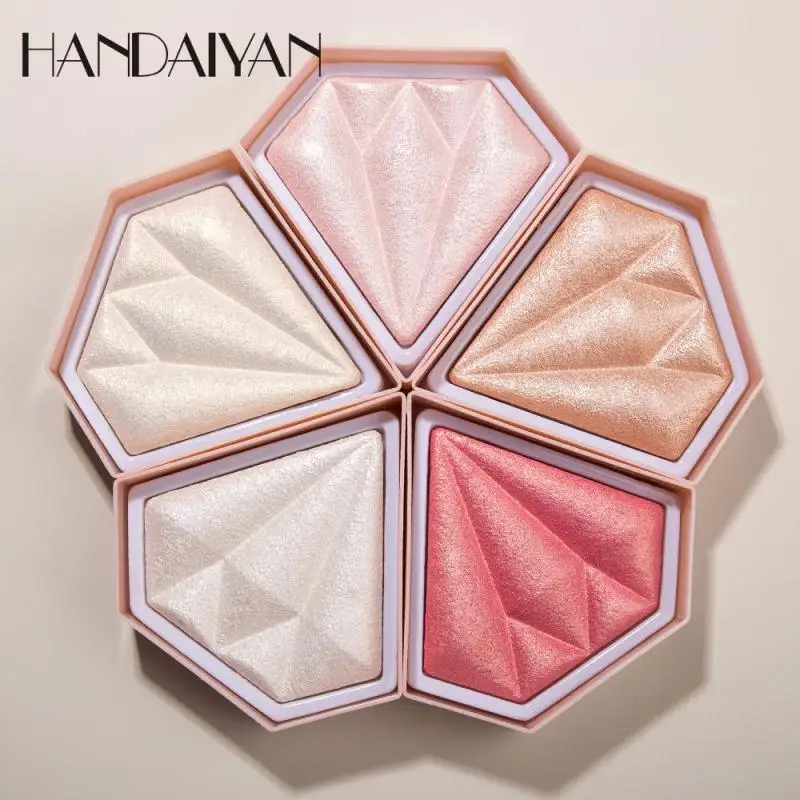 5 Color Highlighter Palette Makeup Face Contour Powder Bronzer Make Up Blusher Professional Brighten Palette Cosmetics