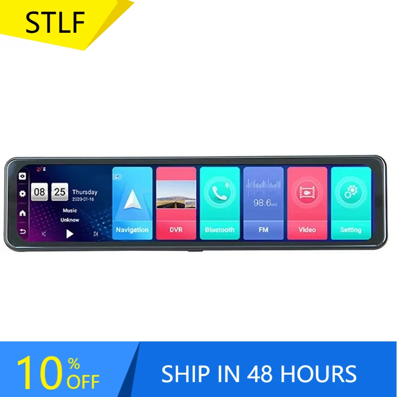 1080p HD 차량용 대시캠 12인치 GPS 녹화기 이미지