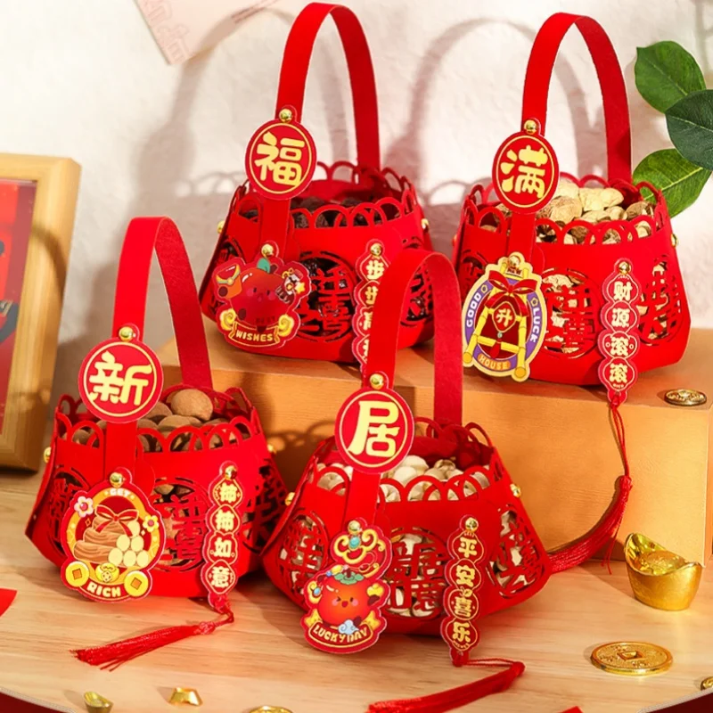 

Housewarming Celebration Decorations Handheld Basket Ornaments Moving-in Ceremony Supplies