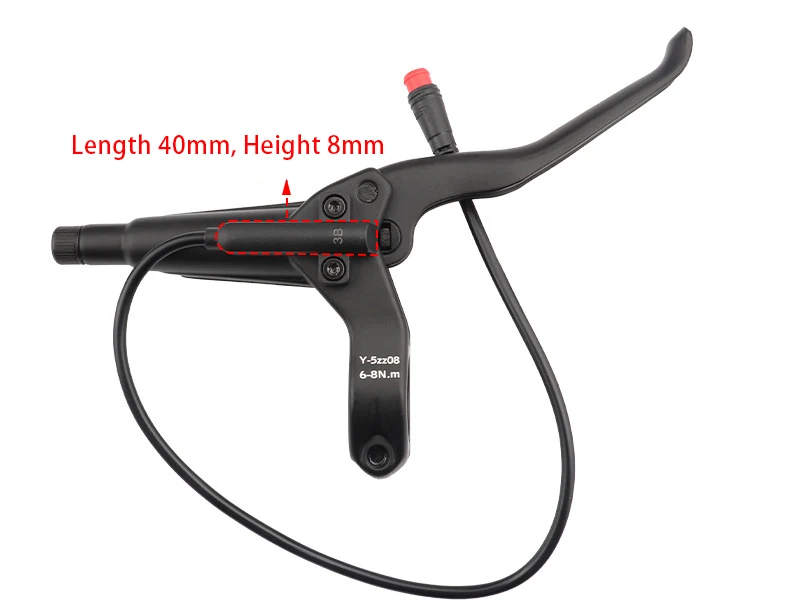 NUTT Electric Scooter 4 Piston Hydraulic Disc Brake Power-off Oil Disk for Zero 10X/11X, Vsett 10+/9+, Kaabo Wolf Warrior 11