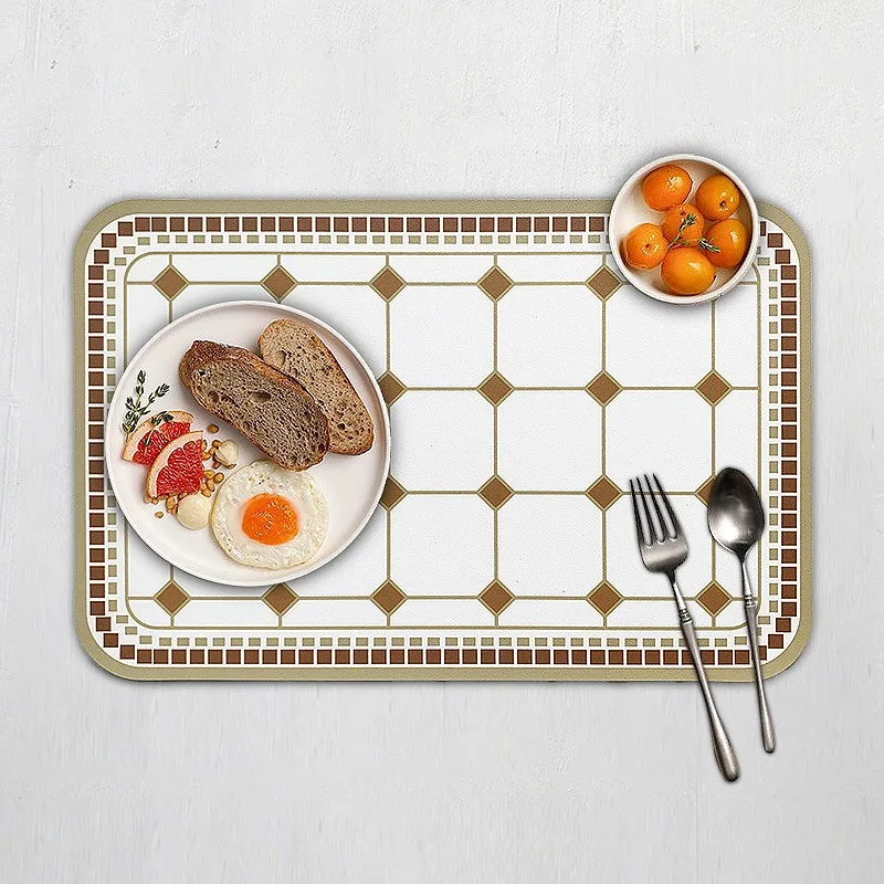 Placemats Table Decoration and Accessories Kitchen Useful Things Cup Mat Dining Table Waterproof Individual Elegant Placemats